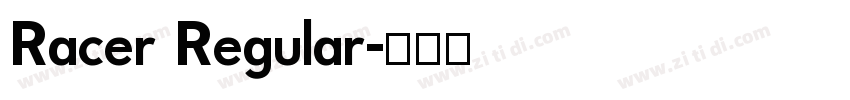Racer Regular字体转换